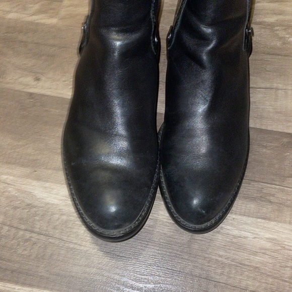 Black tall leather VIA SPIGA 10M - Picture 5 of 11